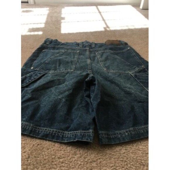 Gear Seven Collection Men's Blue Denim Jean Shorts Zip Button Pockets Size 36 - Picture 7 of 8